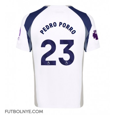 Camiseta Tottenham Hotspur Pedro Porro #23 Primera Equipación 2025-26 manga corta Camiseta Tottenham Hotspur Pedro Porro #23 Primera Equipación 2025-26 manga corta